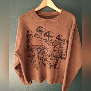 Oversized knit mushroom Sweater
